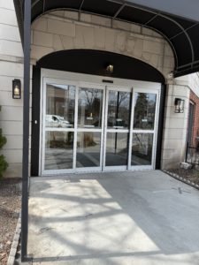 sliding entrance door project by Canadian Door Automation